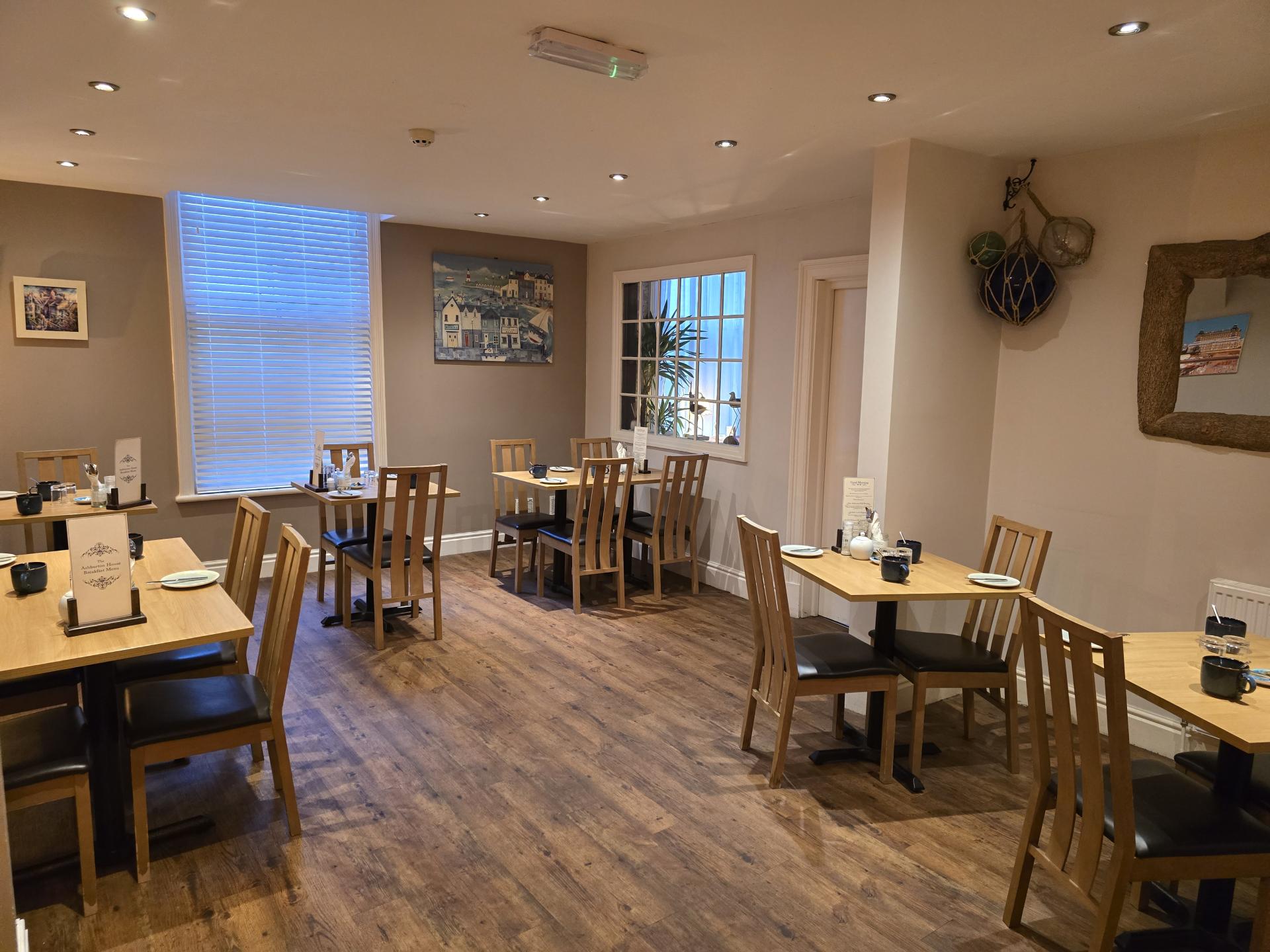 The dining room at Ashburton House